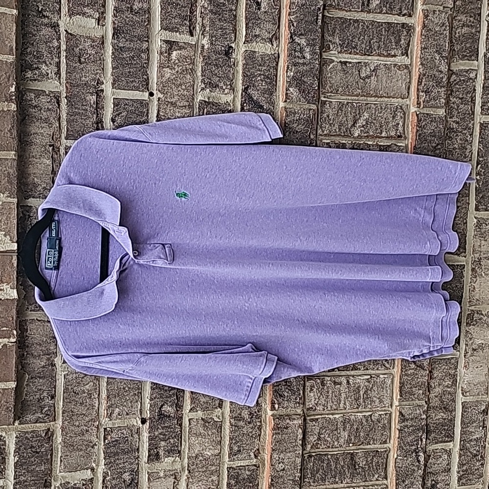 Soft Lavender Purple Polo by Ralph Lauren Shirt XXL
